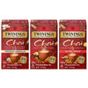 Twinings Chai Tea Variety 3-Pack - Chai, Ultra Spice Chai, And French Vanilla Chai, Caffeinated Black Tea Bags, 20 Count Each