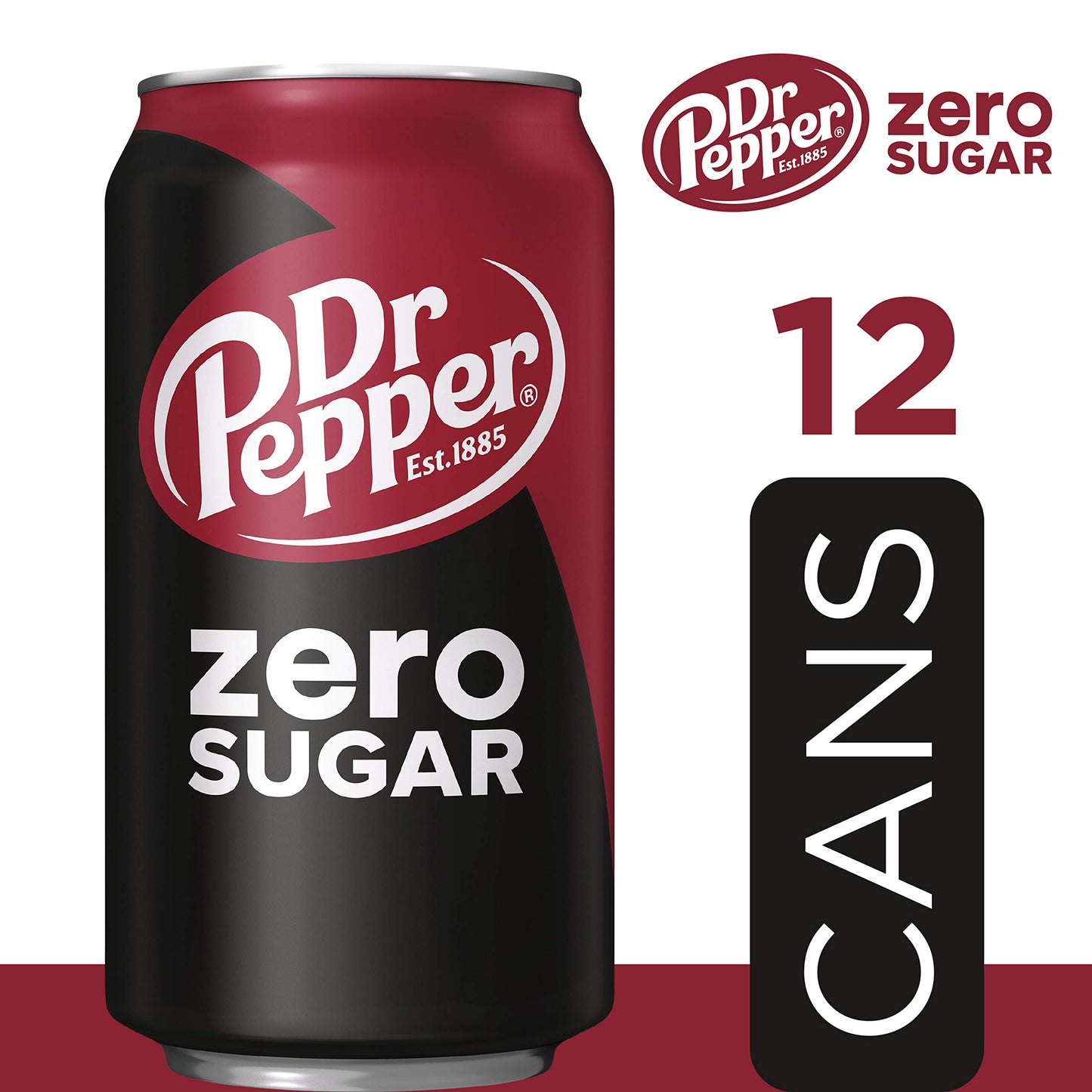 Dr Pepper Zero Sugar - 12 Oz, 12 Pk