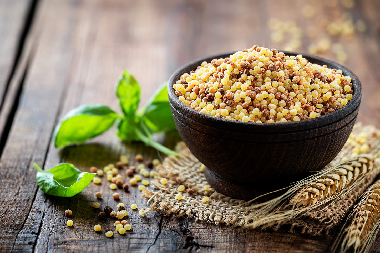 Sanniti Toasted Fregola Sarda Fine Semolina Pasta Fregula Tostata Fina, 17.6 Oz