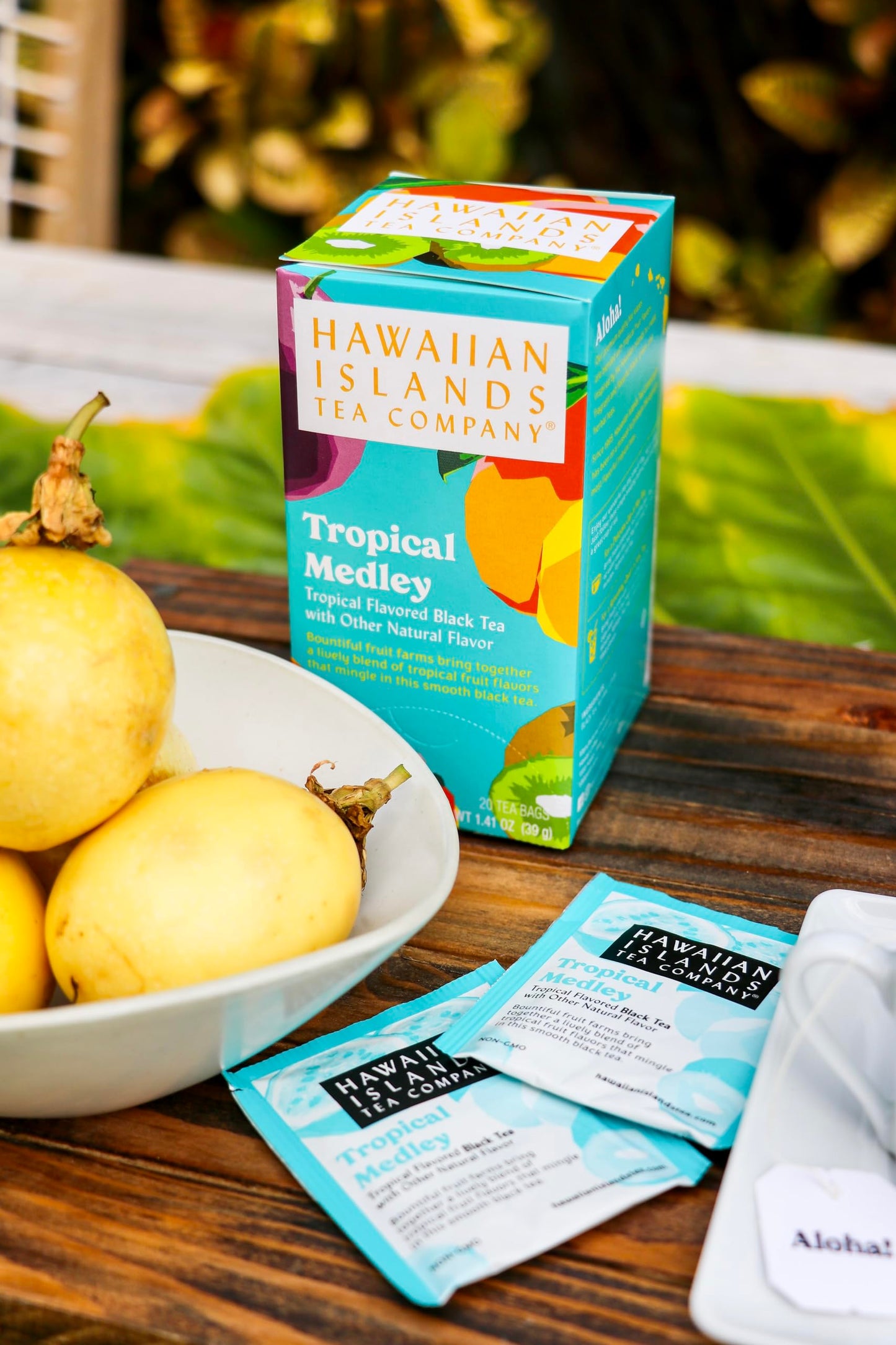 Hawaiian Islands Tropical Fruit Medley Black Tea, All Natural - 20 Teabags