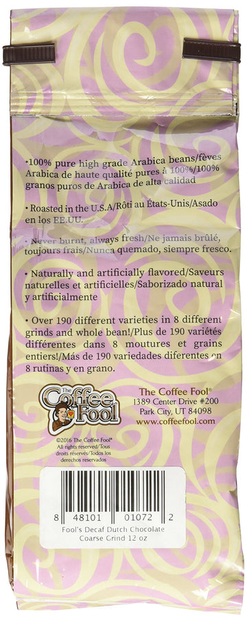 Coffee Fool'S Decaf Dutch Chocolate (Coarse Grind)