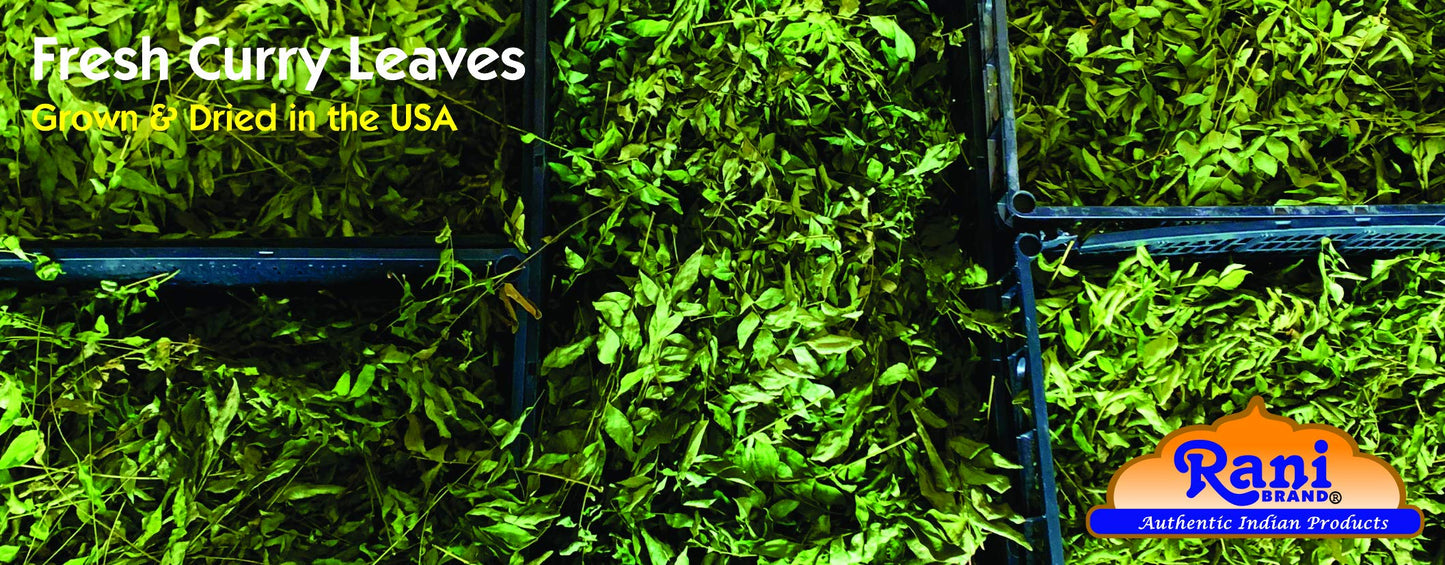Rani Fresh Curry Leaves 2-3oz ~ All Natural | Vegan | Gluten Friendly | NON-GMO | Product of USA