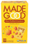 Madegood Organic Cheddar Star Puffed Crackers Multipack, 8.4 Oz