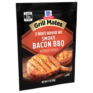 Mccormick Grill Mates Smoky Bacon Bbq 3-In-1 Seasoning Mix, 1 Oz (Pack Of 12)