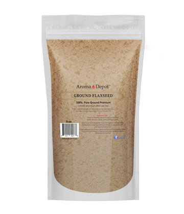 8oz Ground Brown Flaxseed Flax Seed Powder Omega-3 Fats | NON GMO | Gluten-free | 8 ounces Semillas de linaza en polvo