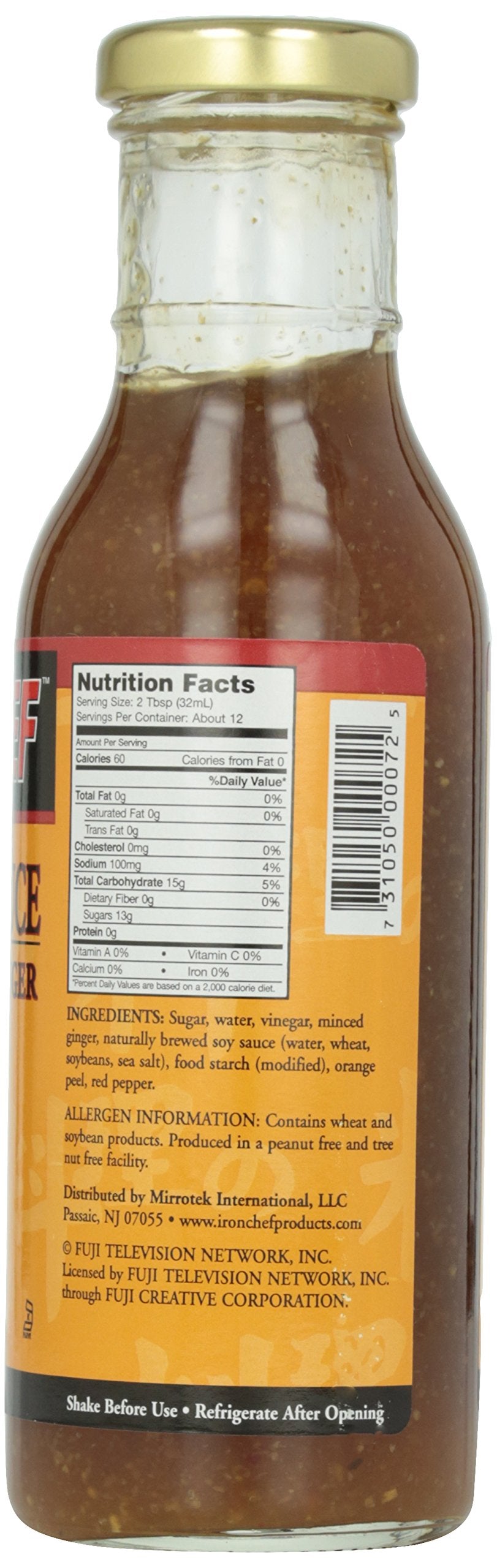 Iron Chef Orange Ginger Sauce, 15 Oz