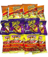 Hot Chips Variety Pack - Takis Fuego, Flamin Hot Cheetos, and Chesters Hot Fries Pack of 12 with a Mystery Item, Perfect Snack