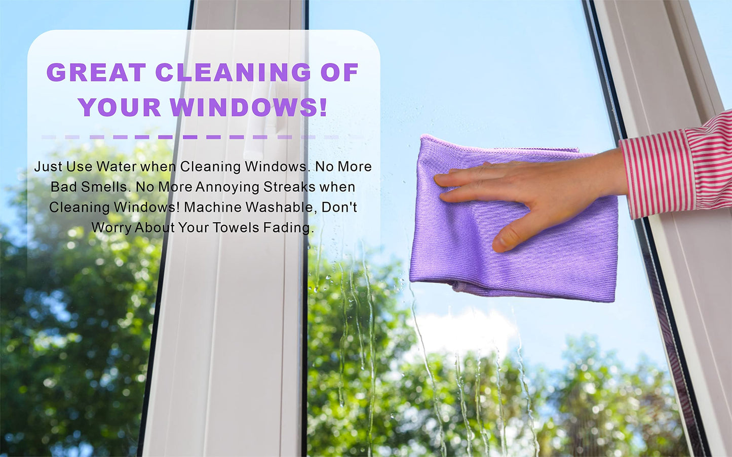 Window Cleaning Cloth & Enviro Cloth, Basic Package Window Cloth & Enviro Cloth. For Cleaning Home, Car, Restaurant, Bar, Hotel,