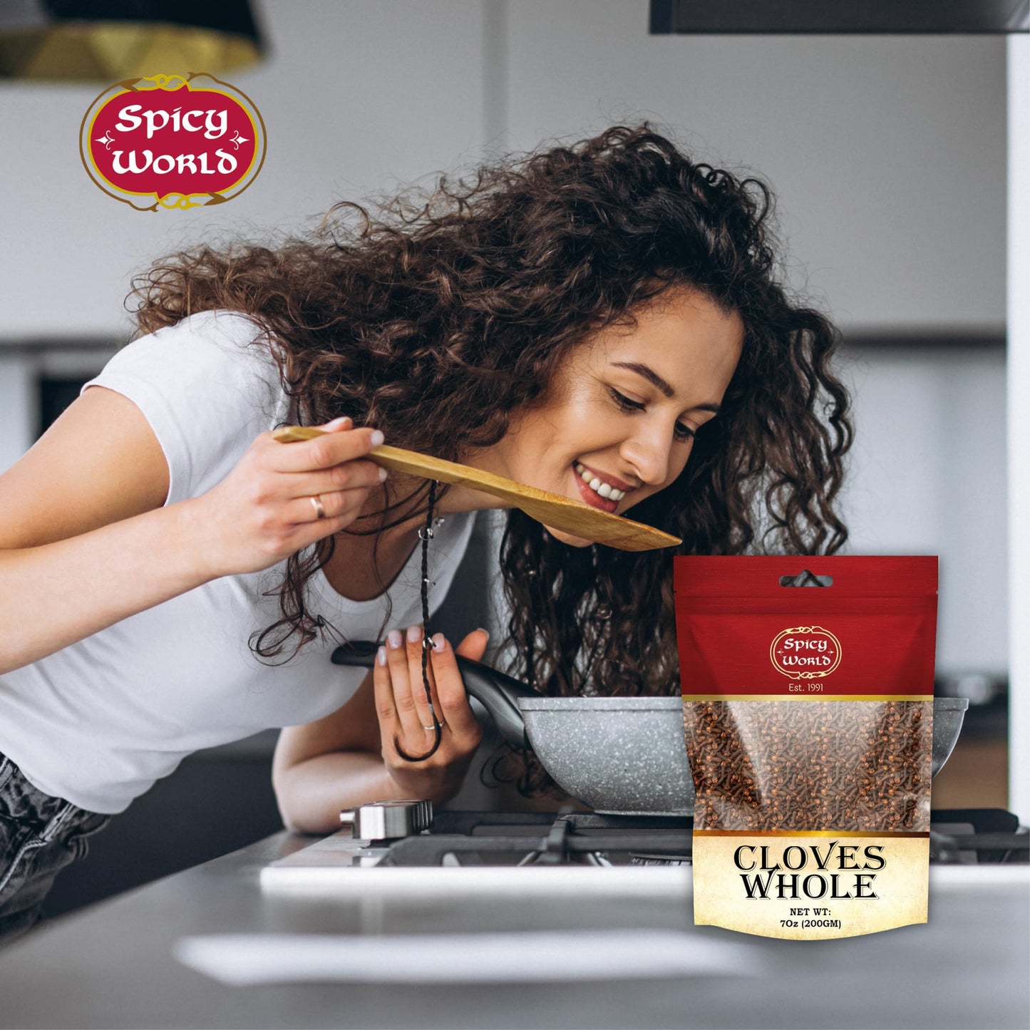 Whole Cloves 7 Oz Bag - Great For Foods, Tea, Pomander Balls, And Even Potpourri - By Spicy World