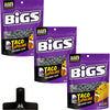 Bigs Taco Supreme Flavored Sunflower Seeds - 5.35 Oz Bags (Pack Of 3) - With Mighty Merchandise Bag Clip