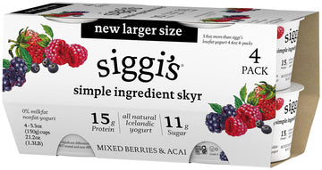 Siggis Yog Acai Skyr Nf (4X4.00)