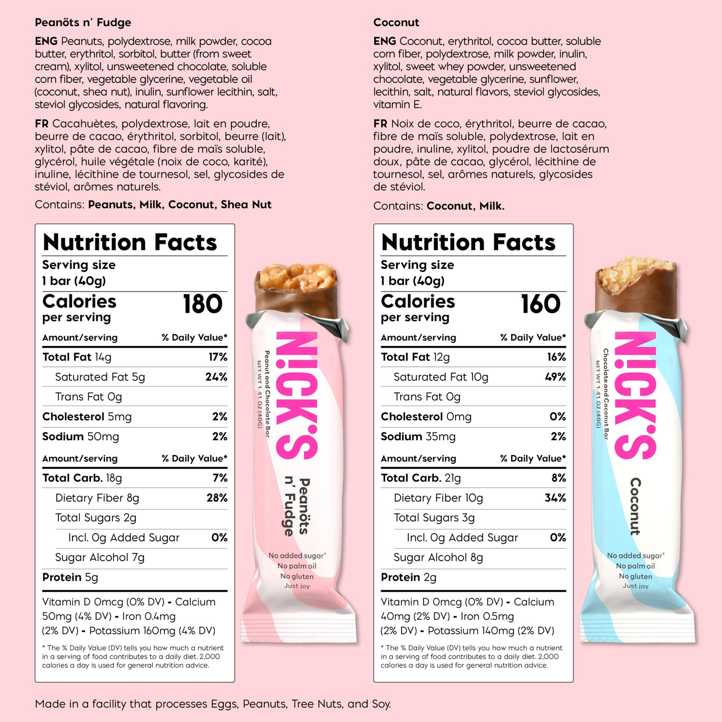 Nicks Keto Chocolate Candy Bars Variety Pack, No Added Sugar, Coconut, Gluten Free Sweets Low Carb Candy Snack Bar (Multipack 15