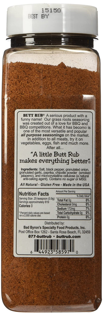 Bad Byron's Butt Rub Barbeque Seasoning BBQ Rubs (26 ounce)