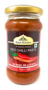 Asian Kitchen Red Chilli Cooking Paste 10.58Oz (300G) Glass Jar ~ Vegan | Gluten Free | Non-Gmo | No Colors | Indian Origin