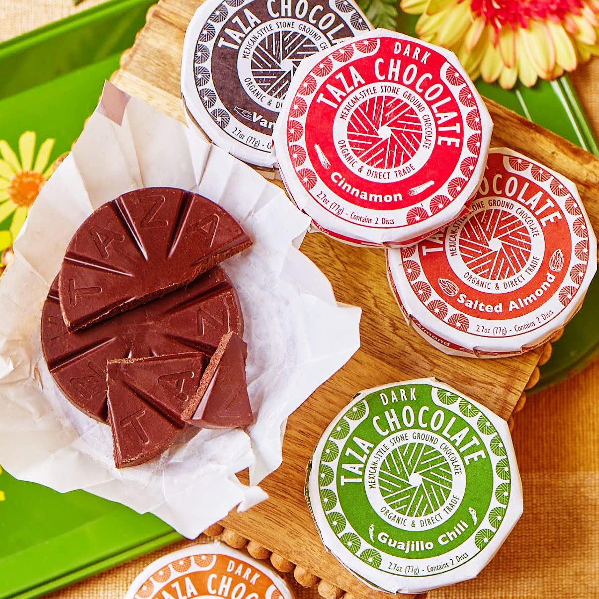 Taza Chocolate Organic Mexicano Disc 55% Dark Chocolate, Coffee, 2.7 Ounce (12 Count), Vegan