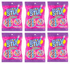 Silly Stix Sour Filled Candy Straws - 2.75 Oz Bag - Pack Of 6 - Variety Of Flavors - Tropical Punch, Orange, Cherry, And Grape - Fun For Everyone - Easy To Share With Friends And Family