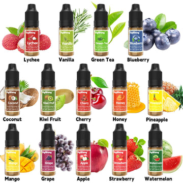 Food Flavoring Oil - 14 Flavors of Pure Natural Liquid Lip Gloss Flavoring Oil, Concentrated Candy Flavors for Baking & Cooking,