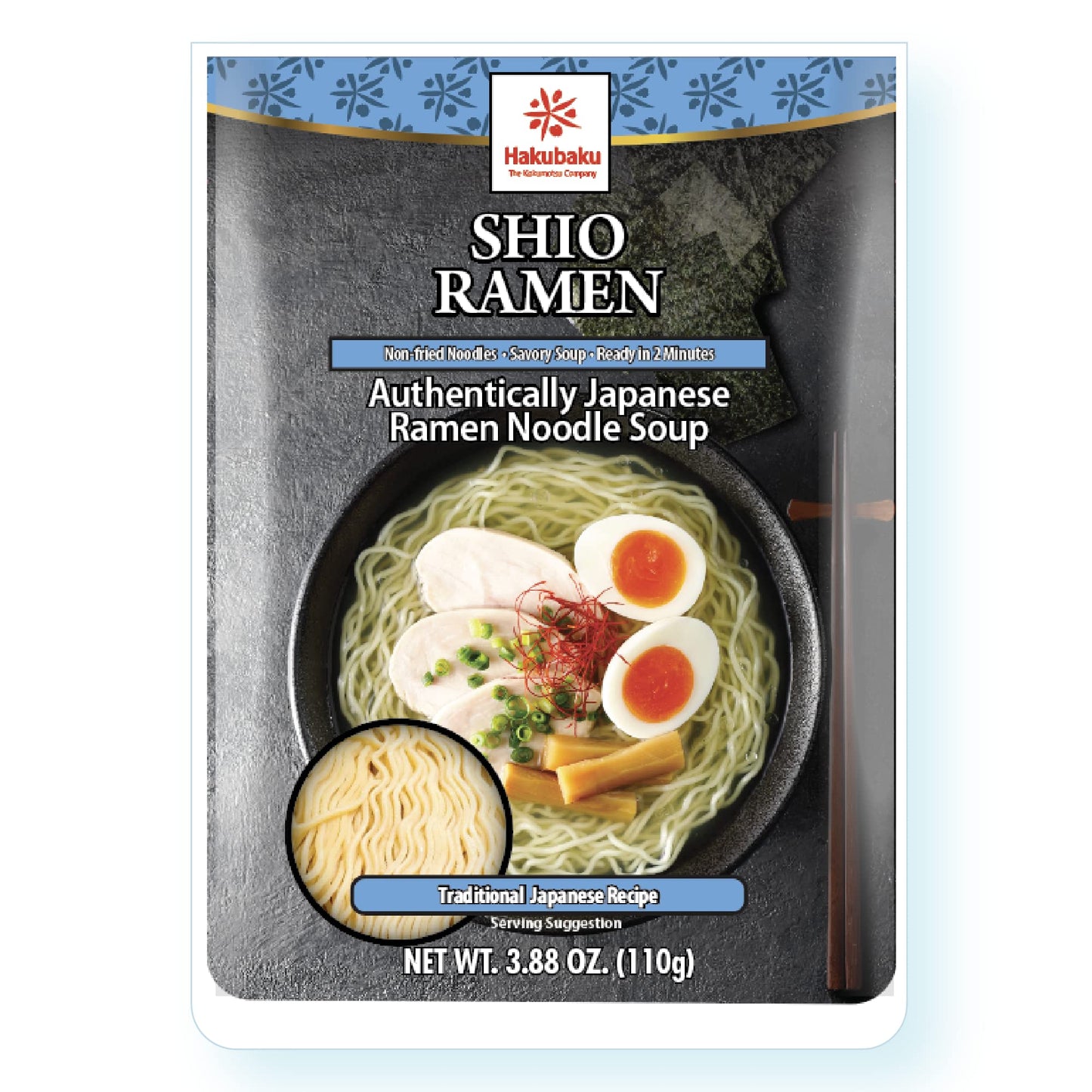 Hakubaku Authentic Japanese Ramen Noodles (Variety 8 PACK)