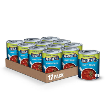 Progresso Vegetable Classics Soup, Hearty Tomato, 19 Oz, Pack Of 12