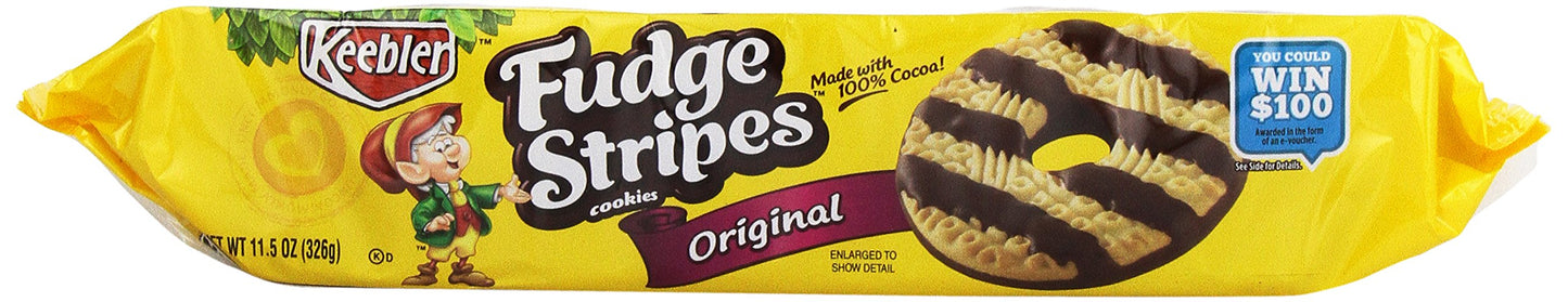 Keebler, Fudge Shoppe Fudge Stripes Cookies, 11.5 oz