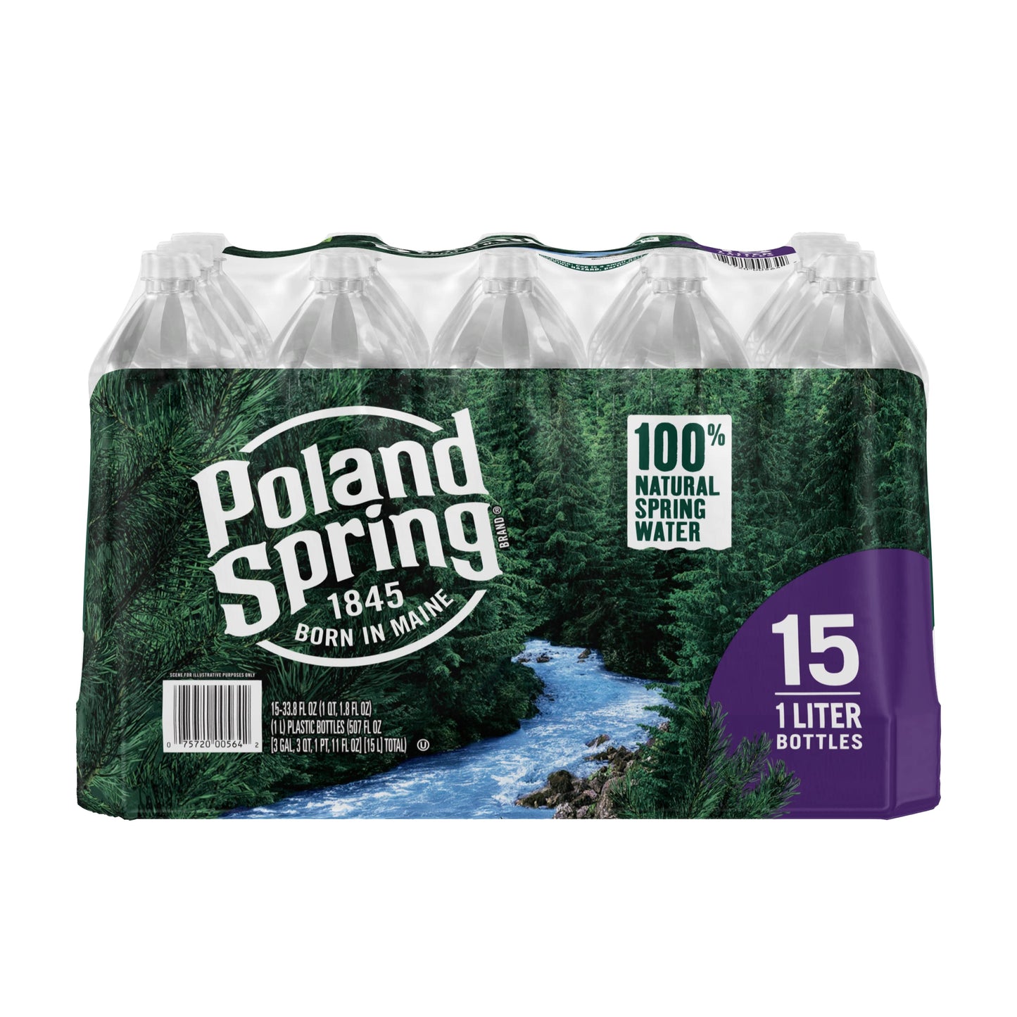 Poland Spring Case Bundles (33.8 Oz. (1L) Case Of 15 - 2 Cases)