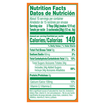 Tang Orange Sweetened Powdered Drink Mix 1 Count 20 oz Canister