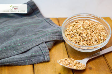 Organic Way Dried Orange Peel Cut & Sifted (Citrus Sinensis) - European Wild-Harvest | Organic & Kosher Certified | Vegan, Non G