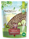 Food to Live Organic Tri-Color Quinoa, 3 Pounds - Non-GMO, Blend of White, Black, and Red Quinoa, Whole Grain, Non-Irradiated, K