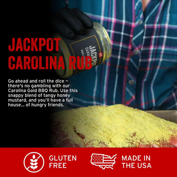 PS Seasoning card-style Carolina Gold BBQ Rub - Sweet & Tangy Mustard Flavor, 5.4 oz Pack