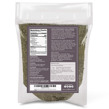 Healthworks Chia Seeds Raw (32 Ounces / 2 Pounds) | Premium & All-Natural | Contains Omega 3, Fiber & Protein | Great With Shakes, Smoothies & Oatmeal