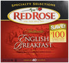 Red Rose English Breakfast Tea, 40 Ct