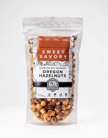 Oregon Natural Hazelnuts, Farm Fresh And Direct Sweet Savory Premium Dry Roasted Hazelnuts – Kosher Certified - 1 Lb Bag
