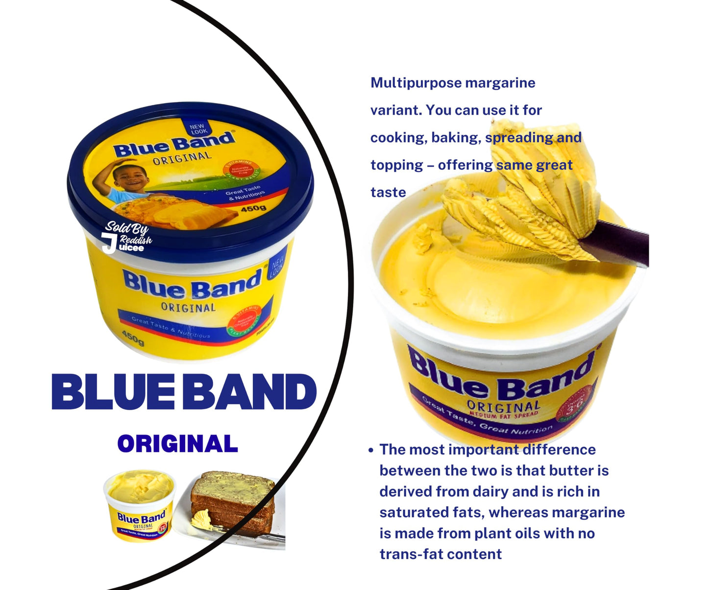 Original Blue band Margarine 250g Pack of 2 Jars