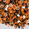 Twisweet Halloween Sprinkles, Pumpkin Sprinkles for Cake Decorating, Edible Candy Ghost Bat Sugar Sprinkle Mix, Black and Orange