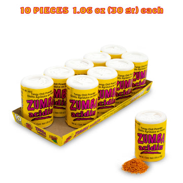 Zumba Pica Spicy Chili Mix, 1.06oz, 10-Count - Flavorful Zumba Acidin Seasoning for Delicious Dishes