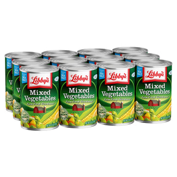 Libby'S Mixed Vegetables | Delicious Vegetable Favorites | Colorful Carrots, Potatoes, Peas, Corn, Green Beans, Celery, Lima Bea