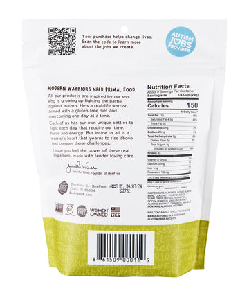 BeeFree Warrior Mix Gluten Free Granola - Chunky Granola Bites | Paleo Granola, Low Carb, Grain Free, Preservative Free, Oat Fre