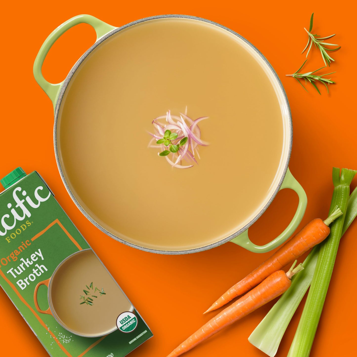 Pacific Foods Organic Turkey Broth, 32 Oz Carton