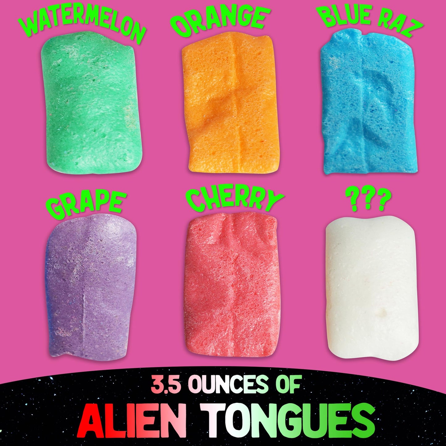 Space Age Snacks Premium Freeze Dried Candy Variety Pack - 4 Types, 23.39 cm, Includes Stickers