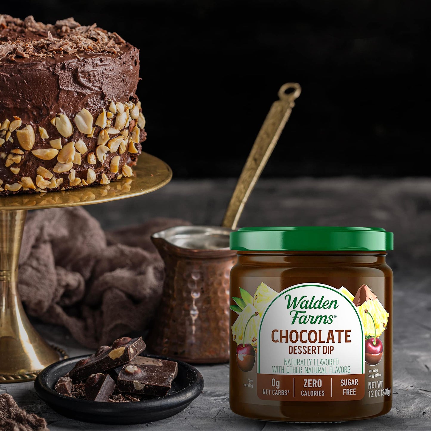 Walden Farms Dip Calorie Free Chocolate, 12 Oz