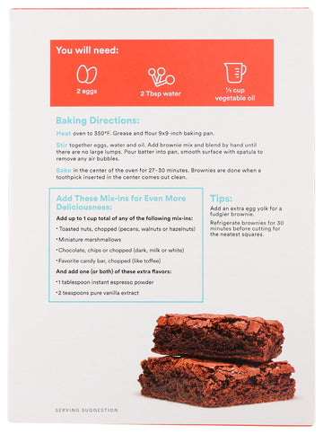 365 by Whole Foods Market Chocolate Fudge Brownie Mix, 15 Ounce - Deliciously Rich and Easy to Prepare Dessert Mix