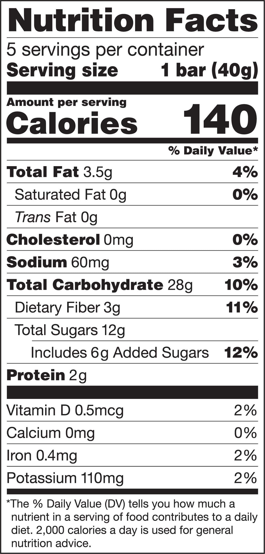 Glutino Gluten Free Oven Baked Bar, Apple Cinnamon, Naturally Flavored, 5 Ct