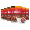 Folgers Toasty Hazelnut Artificially Flavored Coffee, Keurig K-Cup pods, 10 Count Box (Pack of 6)