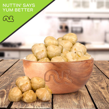 Nut Cravings - Raw Blanched Hazelnuts Filberts - Unsalted, Shelled, (80Oz - 5 Lb) Bulk Nuts Packed Fresh In Resealable Bag - Kos