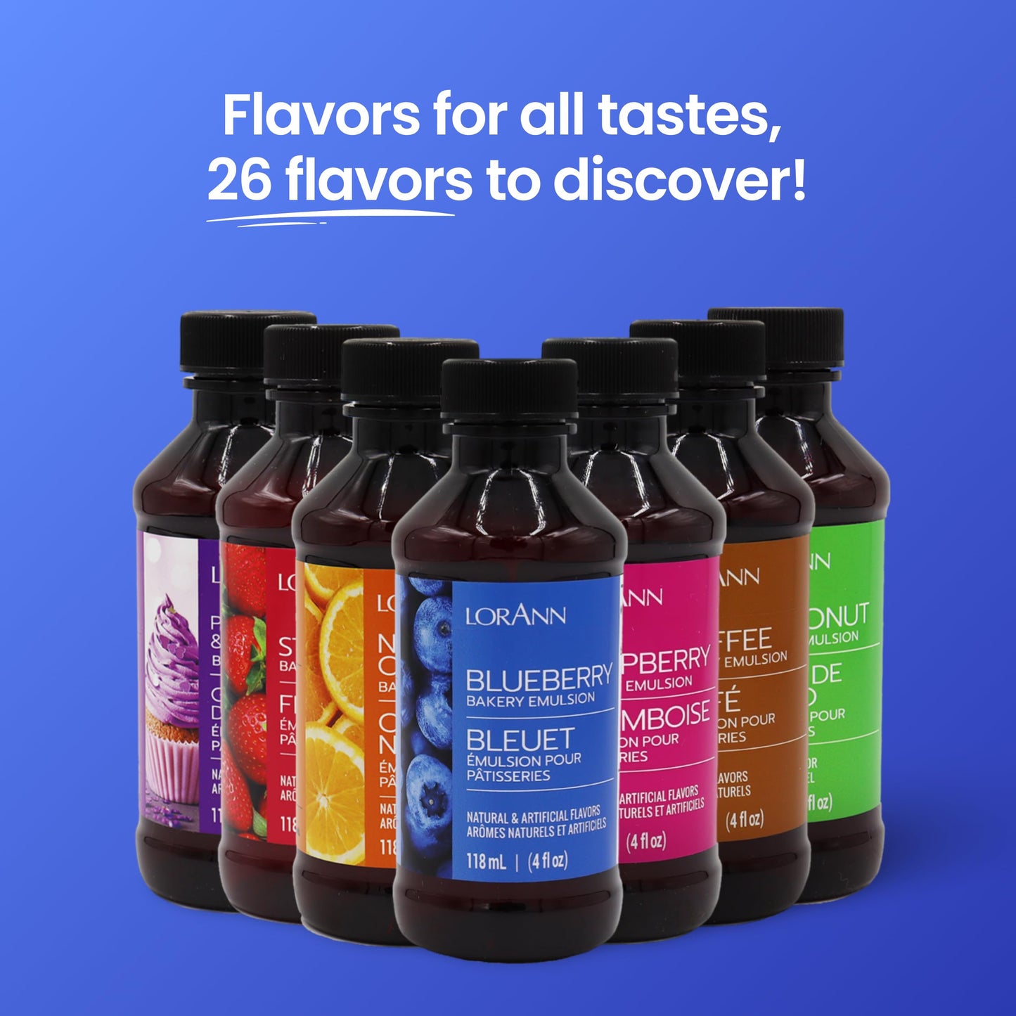Lorann Oils Blueberry Bakery Emulsion: Realistic Blueberry Flavor, Perfect For Elevating Berry Notes In Baked Goods, Gluten-Free