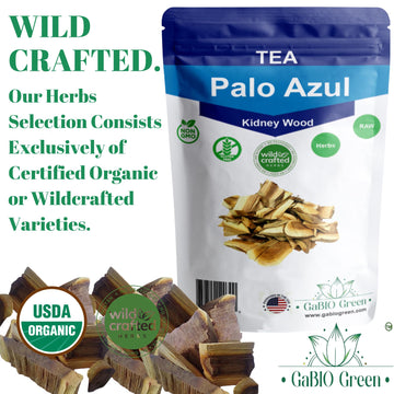 Kidney Wood (4Oz), Palo Azul (55-60 Cups Aprox), Blue Stick Tea Teatox, Non-Gmo, Gluten-Free Tea Bark, Natural Kidney Cleanse, P