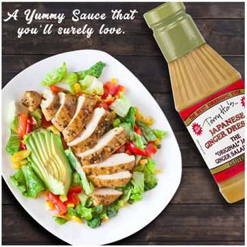 Terry Ho'S Japanese Ginger Dressing 16 Oz - Gluten-Free - Sesame Sauce For Salad, Dipping, Marinade - Perfect For Asian Food, Ro