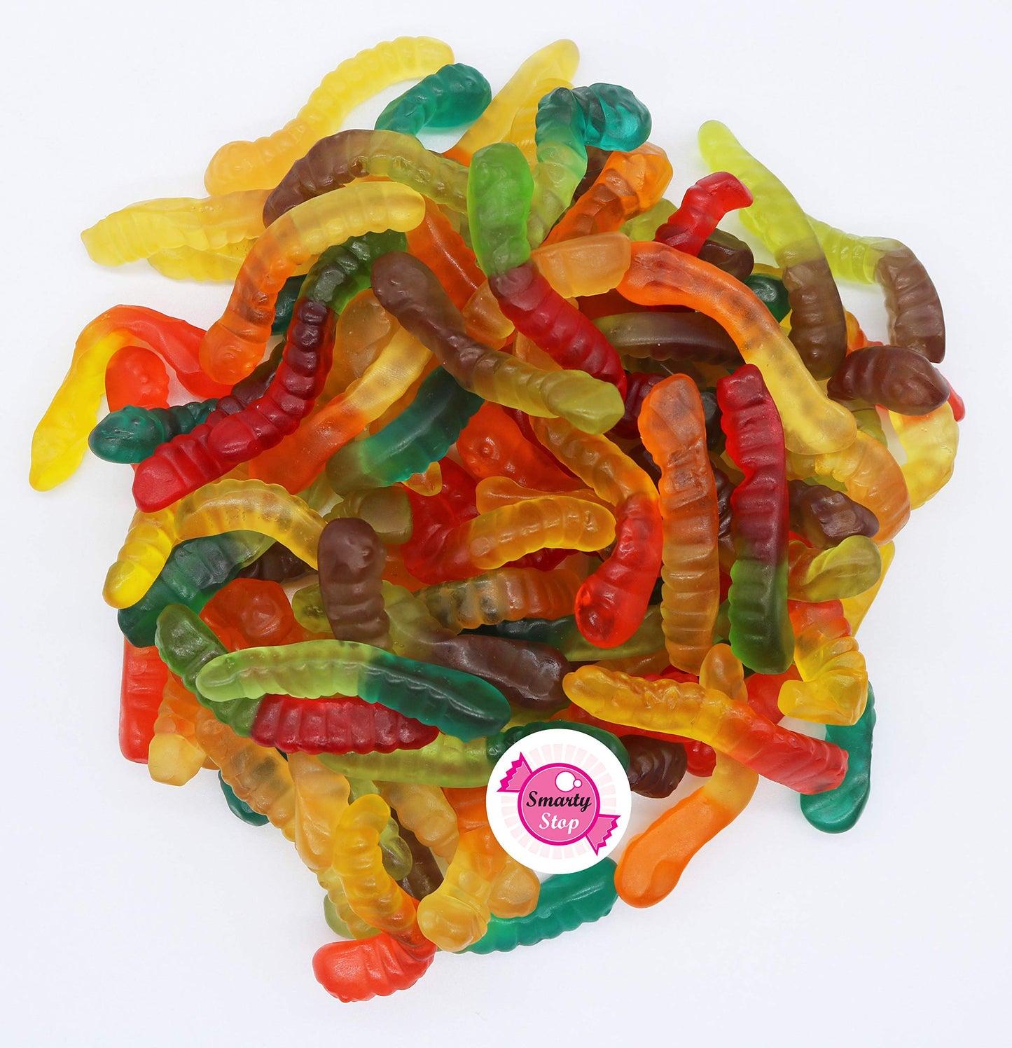 Smarty Stop Worm Gummy Candies (Assorted Fruit Worm, 5 Pound (Pack Of 1))
