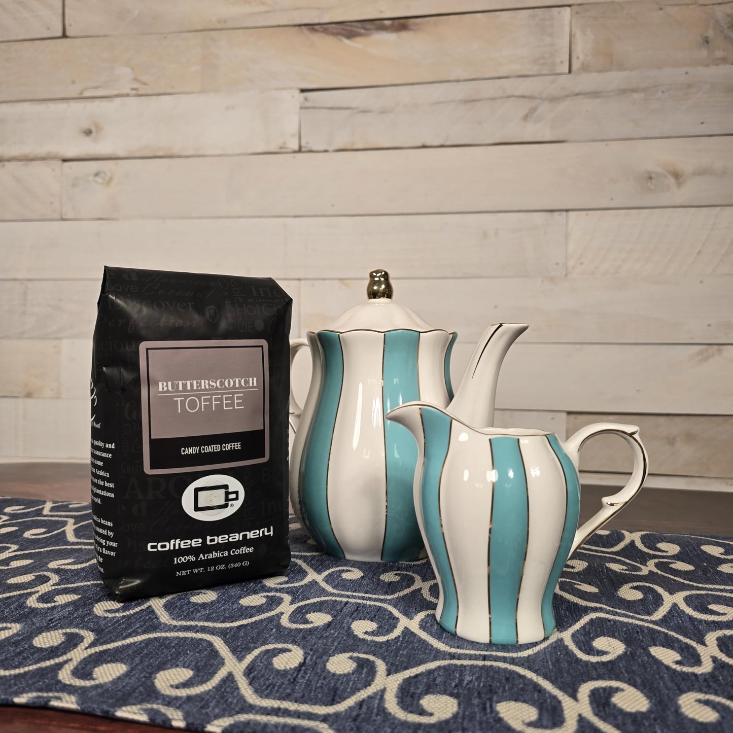 Butterscotch Toffee Flavored Coffee, Specialty Arabica Coffee, Medium Roast, 12 Ounce, Very Fine