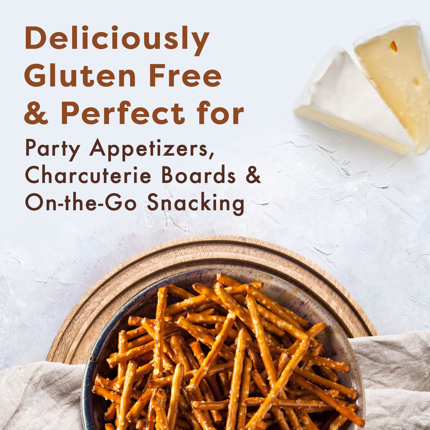 Gluten Free By Glutino Pretzel Sticks, Delicious Everyday Snack, Lightly Salted, 8 Ounce
